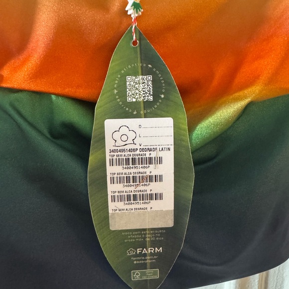 FARM Rio Sunset Gradient Tube Top - Picture 3 of 6